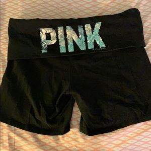VS PINK sequined legging shorts